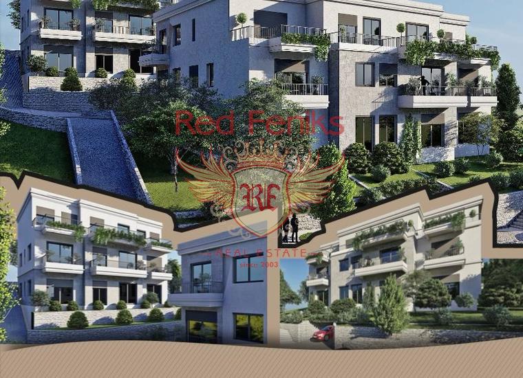 Удивительные новые апартаменты с видом на море в Доброте, Котор, купить квартиру в Которский залив