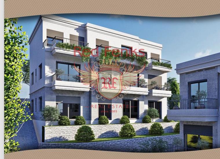 Удивительные новые апартаменты с видом на море в Доброте, Котор, купить квартиру в Доброта